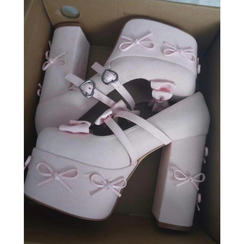 Mary Jane platform heels - Picture 3 of 5